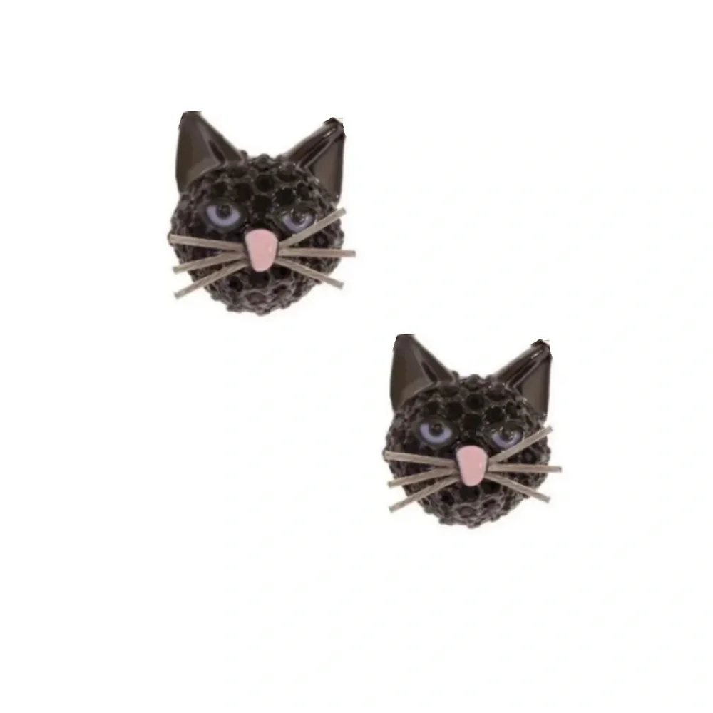 $78 Kate Spade ‘Out of the Bag’ Black Cat Studs - Picture 5 of 5